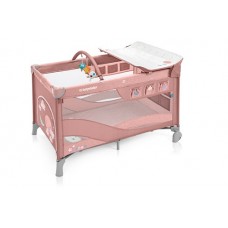 Patut Pliabil cu 2 nivele Baby Design Dream 2019 Pink